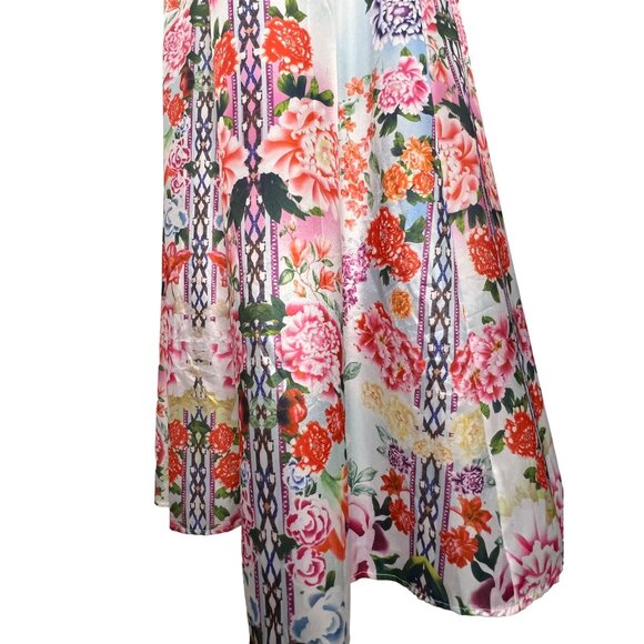 Dress Small Shift Maxi Lightweight Floral Shift Oversized Festive Y2K - Picture 4 of 13